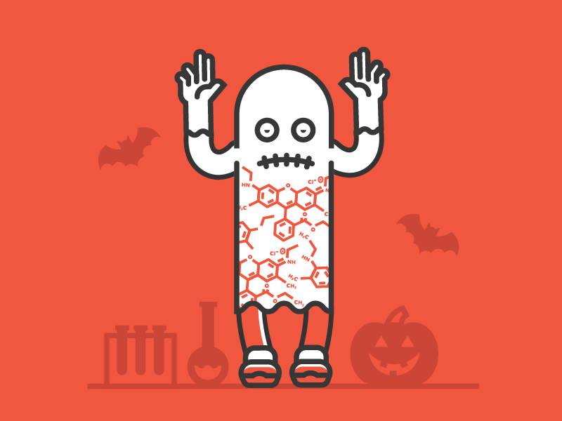 Chemistry Costume animation halloween rubberhose spooky