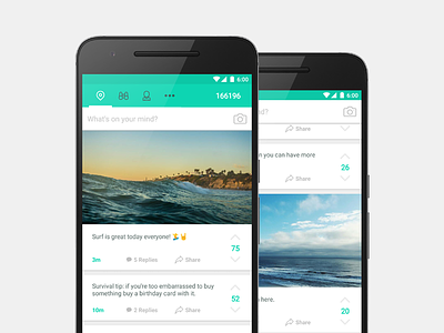 Yik Yak × Android 2016 android material redesign yik yak