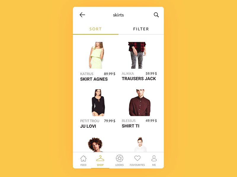 VIA App app clean deals design fashion minimalistic mobile product ui ux