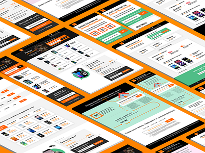 Orange Landing Pages conversion ctr landing mobile orange page responsive web