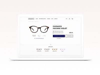 Muscat Desktop behance ecommerce eyewear