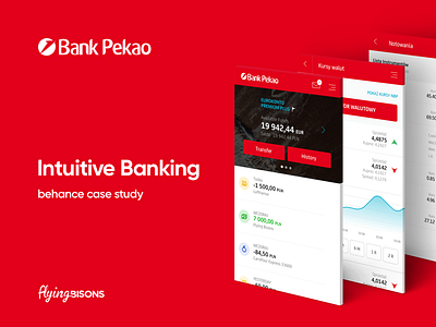 Bank Pekao on Behance banking fintech mobile ui