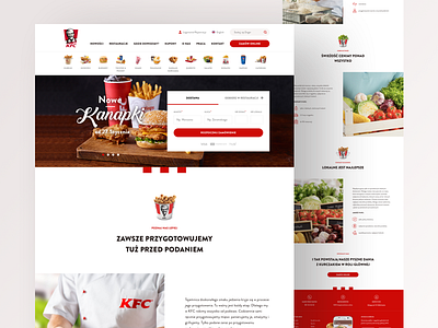 KFC - New e-commerce desktop ecommerce kfc ui