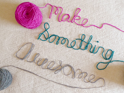 Make Something Awesome awesome crafts knitting make type yarn