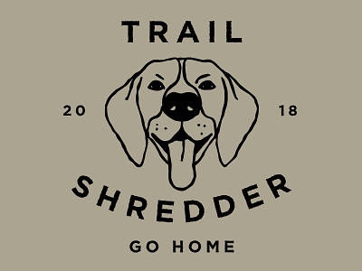 Trail Shredder Dog dog german shorthaired pointer gsp mtb shred trail