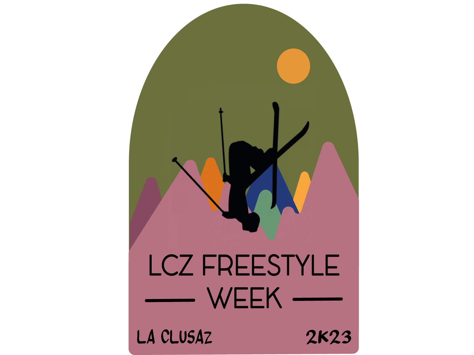 LCZ freestyle week design icon illustration minimal typography