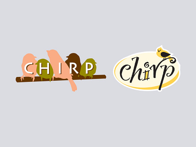 Chirp Birdseed Logos design logo vector