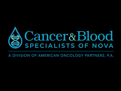 Cancer & Blood Specialists of Northern Virginia logo branding graphic design illustration logo typography vector