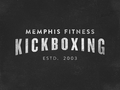 Memphis Fitness Kickboxing black black and white letter lettering memphis redesign sports tennessee texture type typography