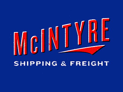 McIntyre Shipping & Freight font hbo lettering slasheur texture type typography westworld