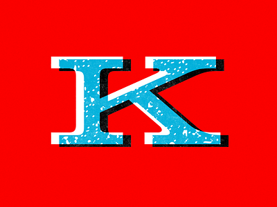 Dead Letter Office - K design font letter lettering letters red slasheur texture type typography