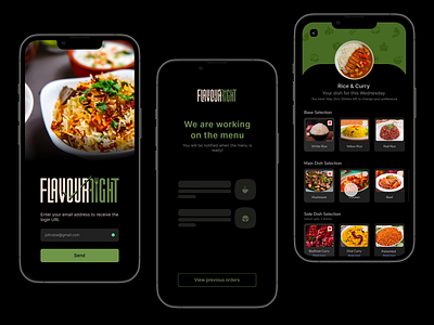 Corporate Food Ordering App app custormise dark theme dark theme mobile design food app food mobile app food ordering mobile mobile ui ui ux