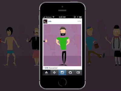 Get to the stage after effects animation contest fashion illustrator instagram transition