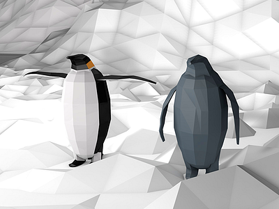Penguin Paradise cinema4d penguin render winter