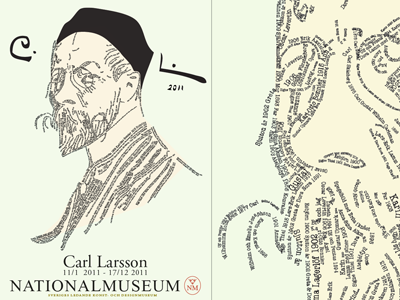 Carl Larsson poster typography
