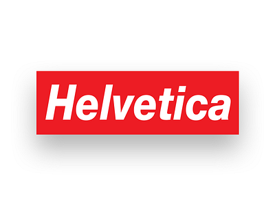 Helvetica box logo sticker box logo helvetica hypebeast hypestartup red sticker