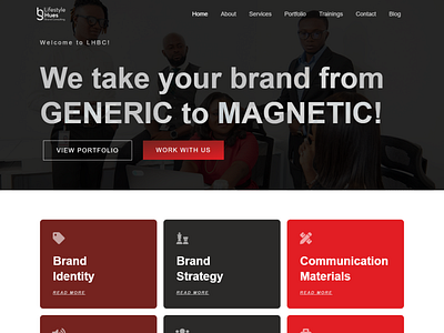 Website UI Redesign and Development for Branding Agency