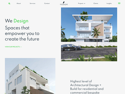 Web UI Design & Dev for Architectural Design & Consultancy Firm