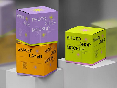 Paper Box Mockup