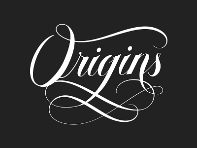 Origins: Women in Design design event dropbox lettering women in design