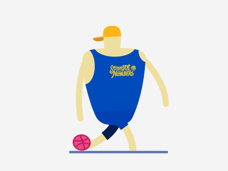 First Dribbble Shot animation golden state warriors