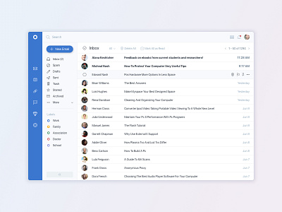 Email App Inbox Design