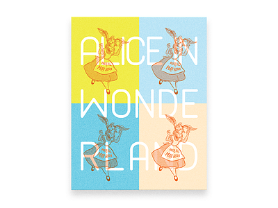 Alice in Wonderland card alice alice in wonderland birthday bitmap card graphic design illustration wonderland