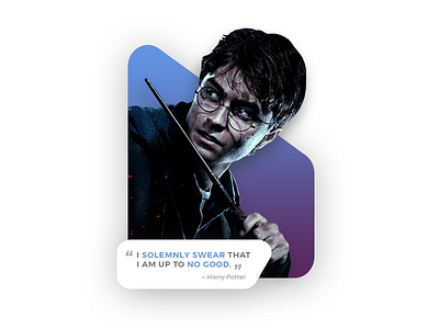 Quote of the Day - Harry Potter gradient harry harry potter movie potter quote ui