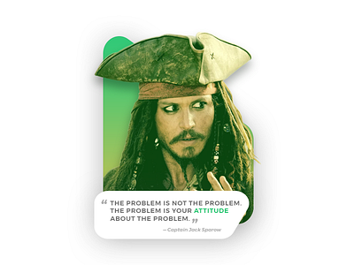 Quote of the Day - Jack Sparrow design gradient jack sparrow johnny depp movie pirate pirates of the caribbean quote ui