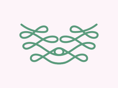 Interconnected art connected eye green illuminati illustration interconnected intertwined line