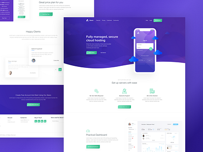 Alexio - Home Page by Kopanlija Igor on Dribbble