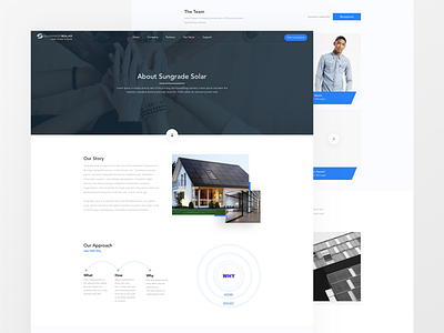 About - Sungrade Solar about about page clean design experience kopanlija page simple sketch ui user ux web website