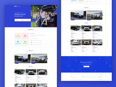 Home Page - Blu Luxury Car Rental automobile car clean design experience home kopanlija page rent simple sketch ui ux web website