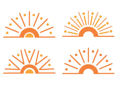 Sun for Logo branding illustration illustrator logo