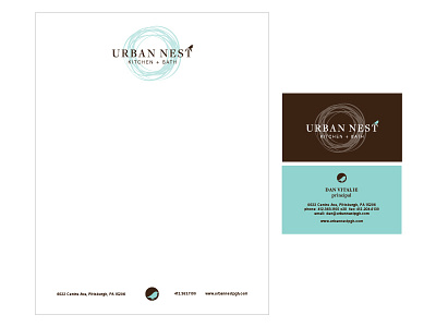 Urban Nest brand color identity package logo
