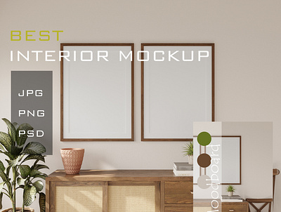 Interior frame mockup 13 app branding design graphic design illustration logo typography ui ux vector