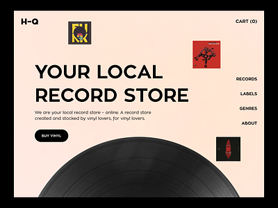 Vinyl Records Online Store on Dribbble