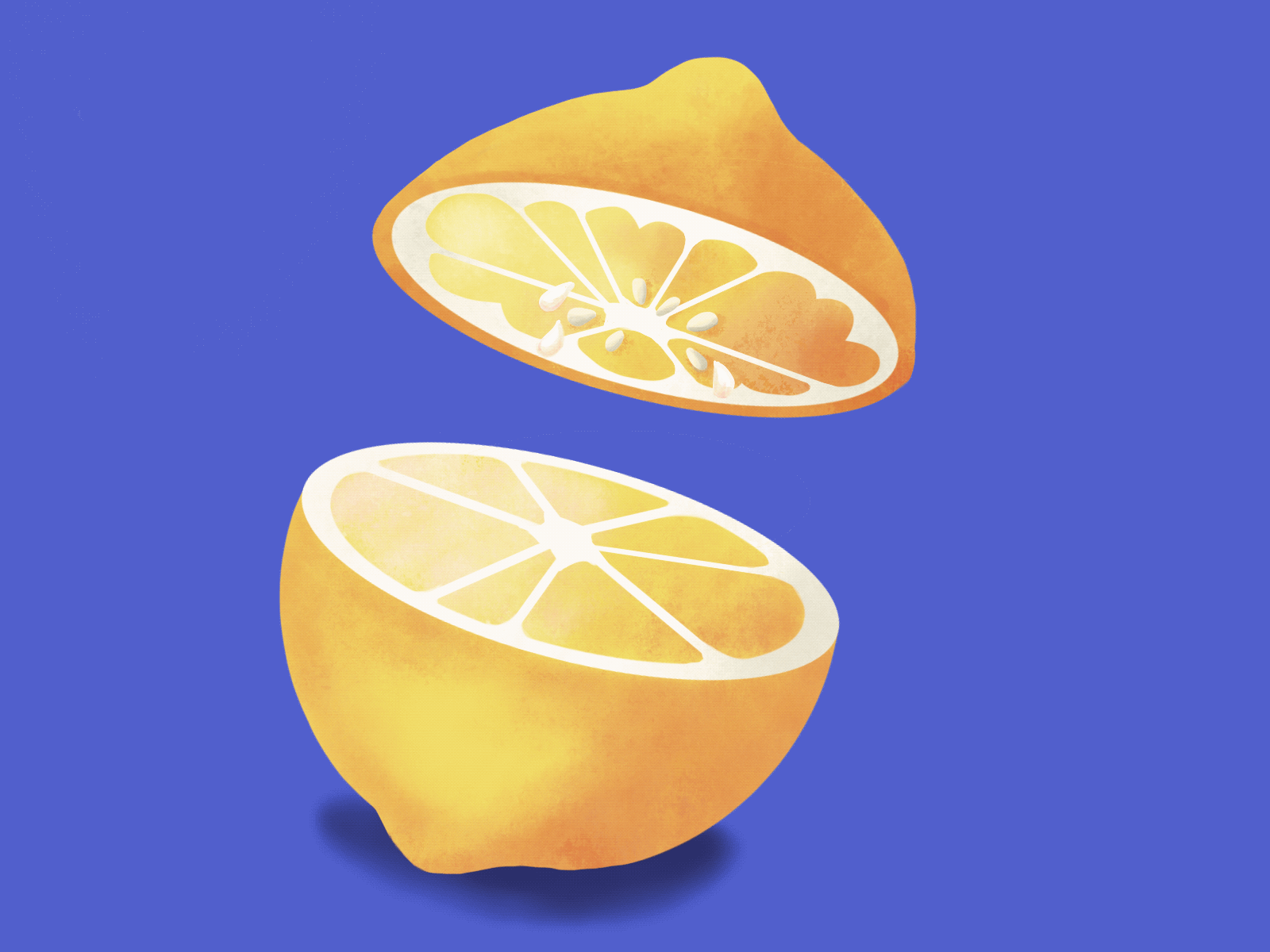 Hot summer and lemon animation lemon procreate summer