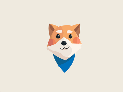 Such hello character dog illustration puppy shiba