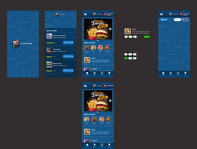 Food App for theater food app graphic design ui user exoerience