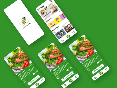 food menu branding graphic design ui