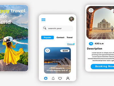 travel mobile design