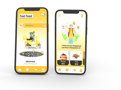food service app app design design mobile ui ux