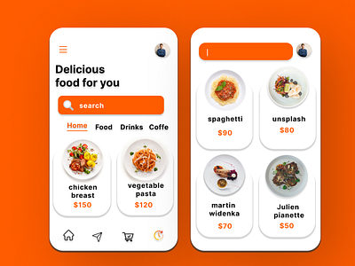 food mobile app 3d animation app app design branding food design graphic design mobile ui ux
