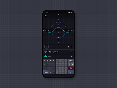 Daily UI #4 - Calculator calculator challenge daily daily ui graphing calculator iphone x mobile ui