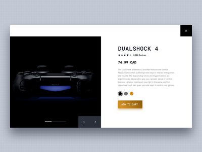 Product Page - Dualshock 4