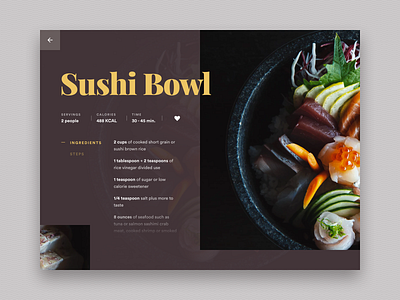 Sushi Recipe UI