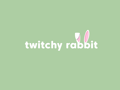 Twitchy Rabbit logo day4 design logo rabbit thirtylogos thirtylogoschallenge twitchyrabbit
