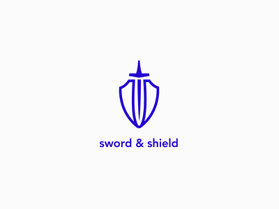 Sword and shield logo branding logo swordandshield thirtylogos