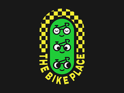 The Bike Place badge bike branding